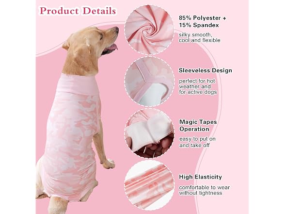 Dog Surgery Suit Tie Dye Female Dogs Spay Re