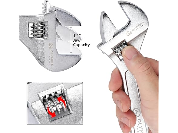 Olympia Tools 10" Adjustable Wrench