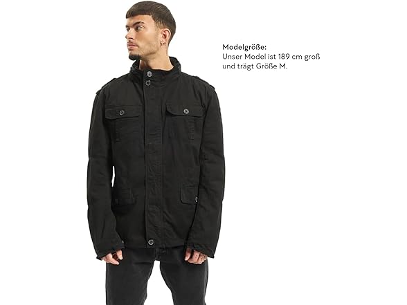 Brandit Britannia Jacket Black Size XL