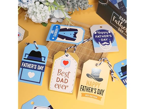 HADDIY Happy Father's Day Gift Tags