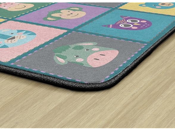 Flagship Carpets Animal Blocks Classroom Educational Area Rug