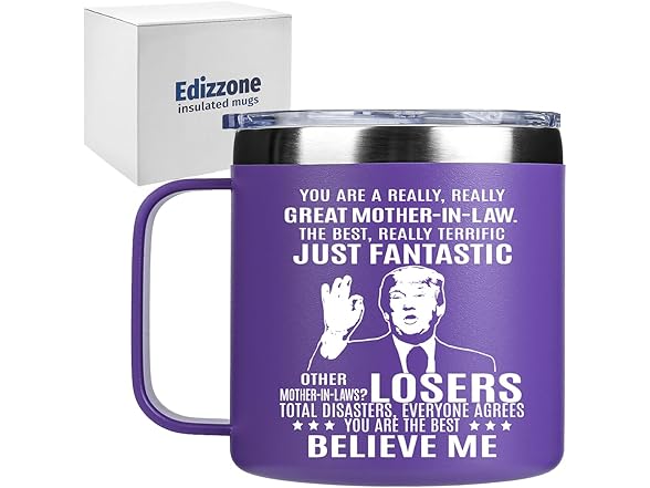 Edizzone Mother-in-Law Gifts -14Oz Cup 