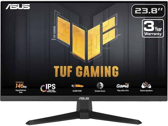ASUS TUF Gaming 24” (23.8” viewable) 1080P Monitor