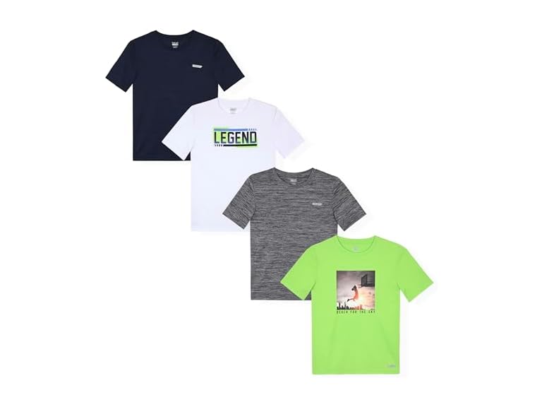 Hind DD-817128MU16/SR 14-16 Hind Boys 4 Pack Tee Shi