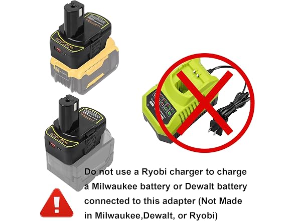 ZLWAWAOL 2Pcs DM18RL Battery Adapter