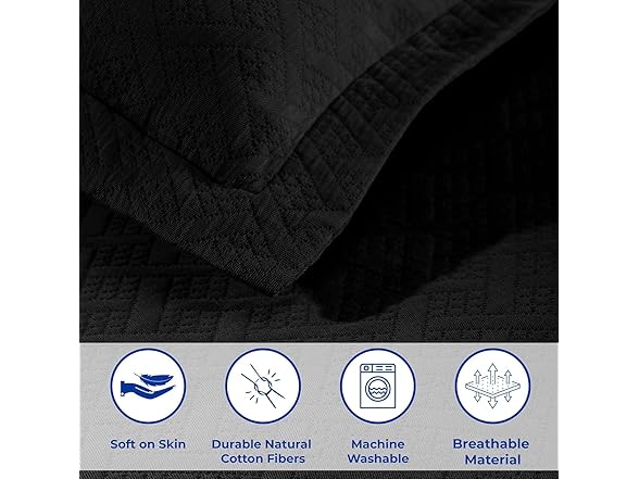 Superior Cotton Lightweight Bedspread Set, Basketweave Matelass