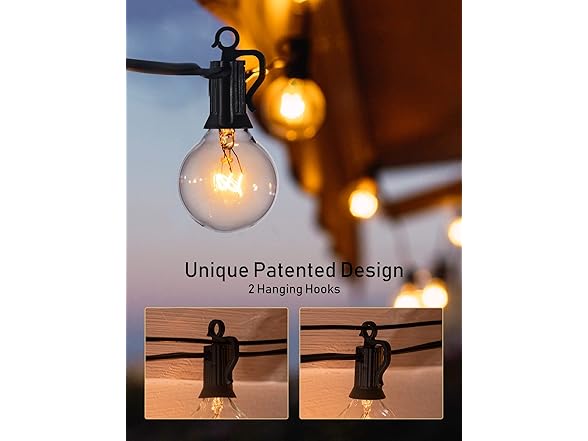 Brightown 29Ft 25 Light Outdoor String Lights