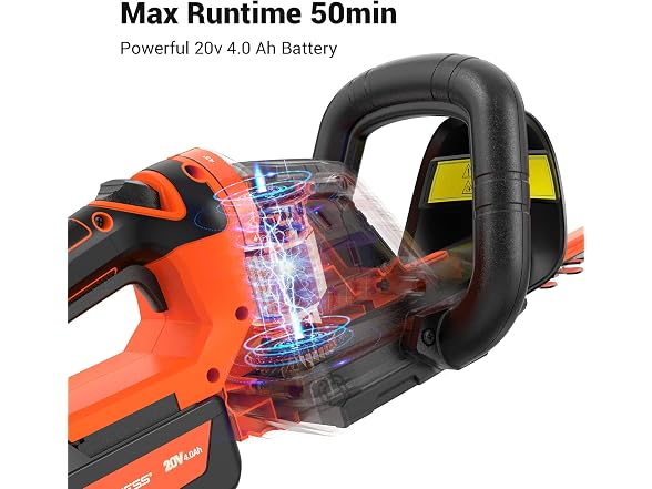PAXCESS Upgraded Electric Cordless Hedge Trimmer - Gallery 4