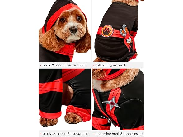Rubies Ninja Pet Costume for Dogs or Cats, Sm