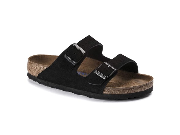 Birkenstock Unisex Arizona SFB Suede Black