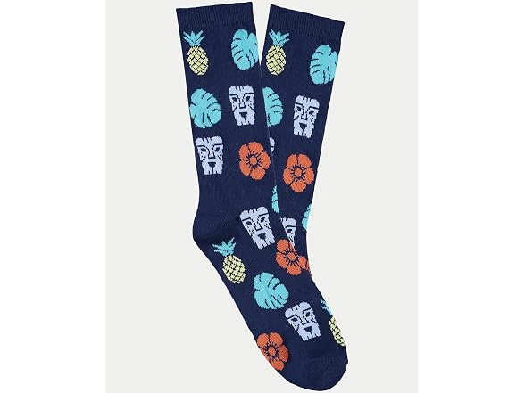 Caribbean JOE Men (OS) Dress Tiki Heads Socks