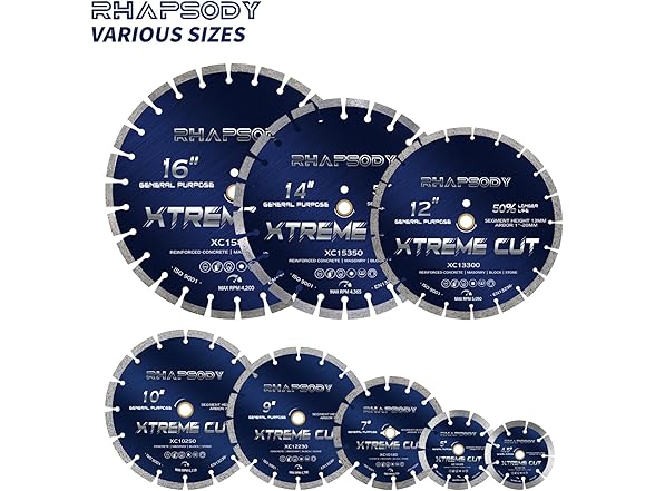 Rhapsody RHAPSODY 5 Inch Diamond Saw Blade