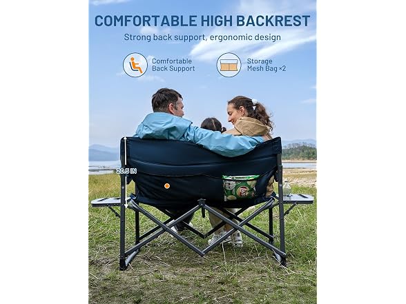 TIMBER RIDGE Blue Camping Loveseat