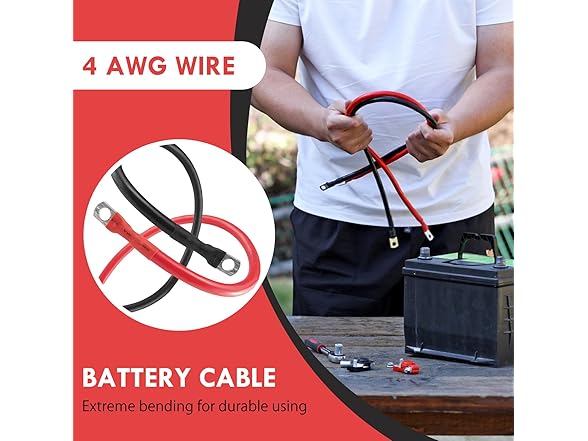 Cocros 4 AWG Battery Cable