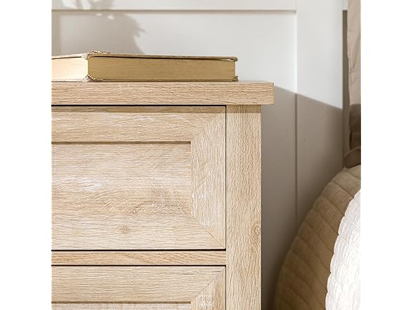 Walker Edison Hazel Modern Farmhouse 3 Drawer Nightstand