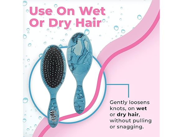 Wet Brush Original Detangler Hair Brush, Arctic Blue