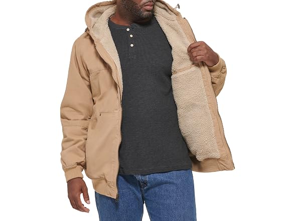 Levi's Men Workwear Cotton Canvas Hoody Jacket