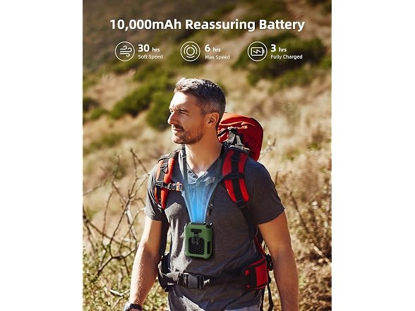 Koonie 10000mAh Waist Fan Portable