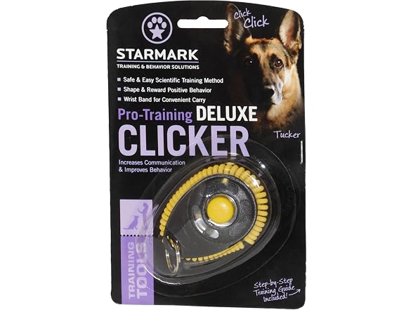 Starmark Pro-Training Deluxe Dog Clicker with Wrist Strap