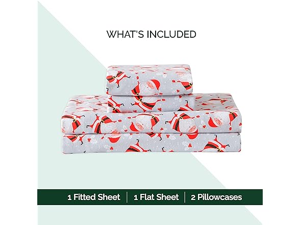 Elegant Comfort Ultra Soft 4Pc Flannel Set
