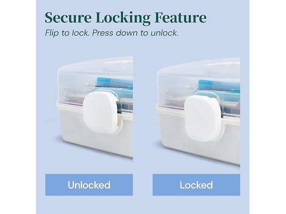 EVRY CO. 3 Pack 3-Layer Storage Box with Handle