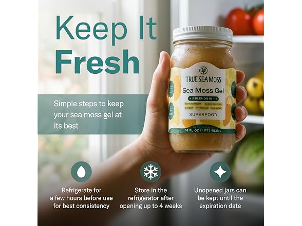 TrueSeaMoss 5-in-1 Immune Support Sea Moss Gel 16oz