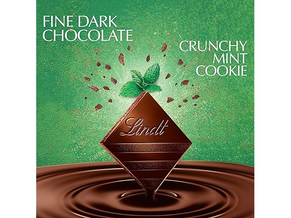 Lindt Excellence Crunchy Mint Dark Bar 1