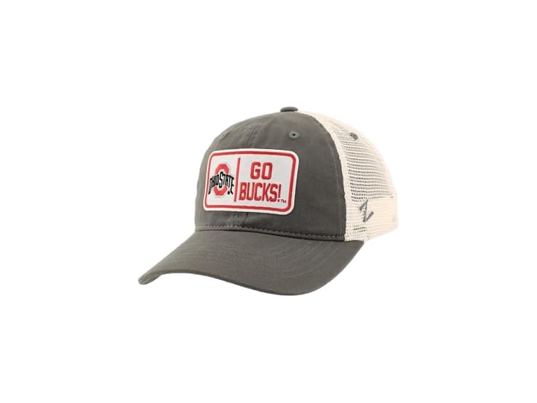 ZHATS Standard NCAA Officially Licensed Hat University Patch Defer Gray, Grey, ,Ohio State Buckeyes