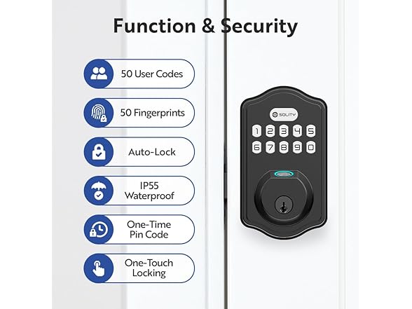 Solity Smart Digital Electronic Deadbolt