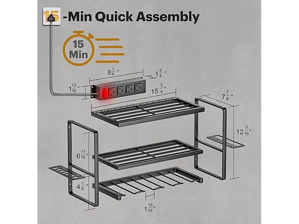 3 Layers Tool Organizer Charging Station