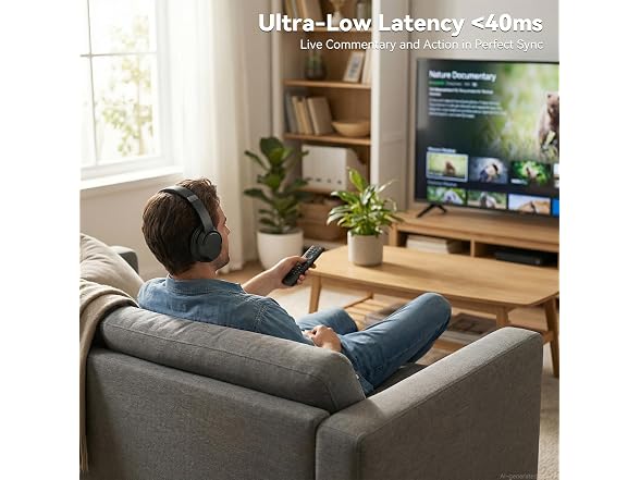 Dytole Wireless TV Headphones 65H Dock