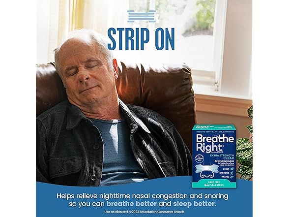 Breathe Right Breathe Right Nasal Strips, 44ct