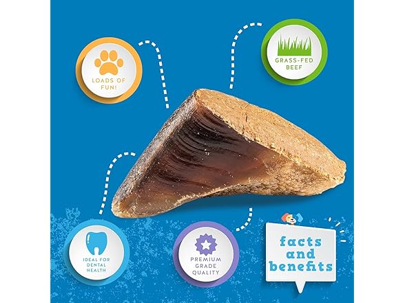 Jack&Pup Filled Cow Hooves for Dogs