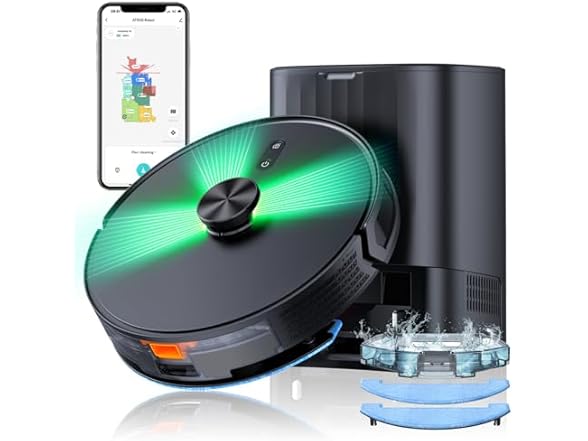 3-in-1 Robot Vacuum and Mop Combo