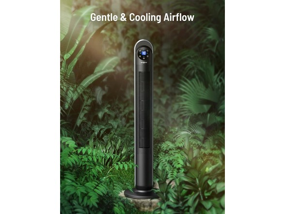 PARIS RHONE Tower Fan, 43 inch, Gray