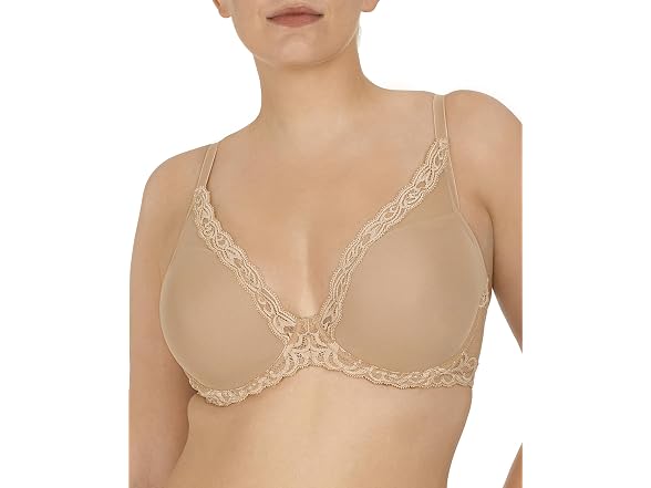 Natori Womens Feathers Contour Plunge