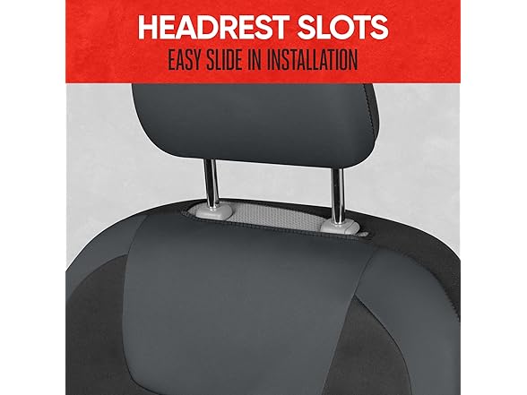 Motor Trend Gray Waterproof Front Seat Covers