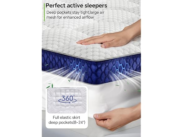 BEDELITE 3" Mattress Topper, Twin