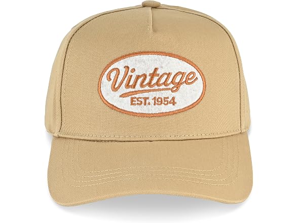 Vintage Embroidered Patch Snapback Cap