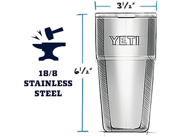 YETI Rambler Stackable Pint, Alpine Yellow