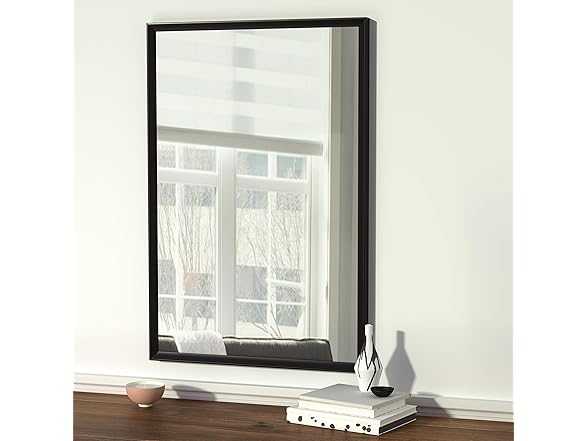 Amazon Basics Wall Mirror 24"x36", Black