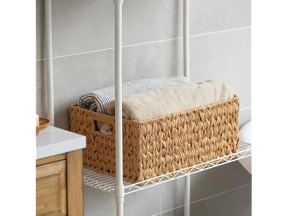 Suptinwear Waterproof Wicker Storage Basket