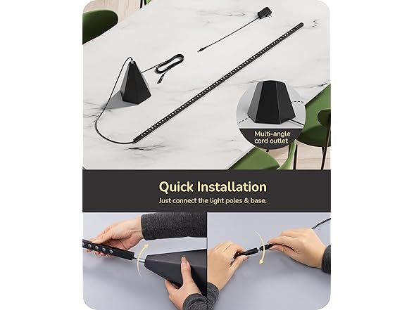 Black LED Floor Lamp