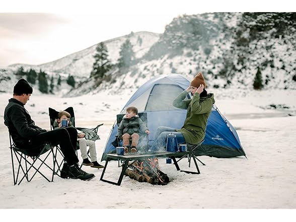 Stansport Enamel Percolator Coffee Pot & 4 Mug Set