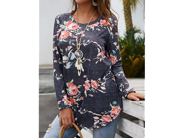 Ezcosplay Women (XL) Long Sleeve Casual Tops Shirt