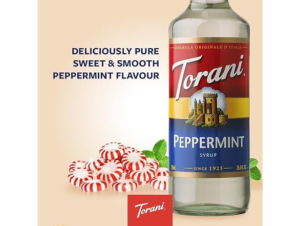 Torani+Peppermint+Coffee+Syrup+25oz+-+Plastic+Bott