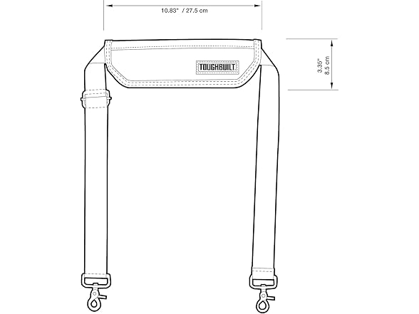 ToughBuilt TB-55-B Shoulder Strap - Header Card - Box - En