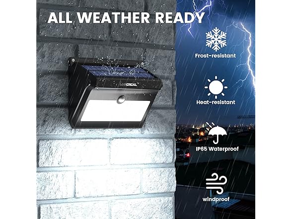 Luscreal 4 pack Solar Outdoor Lights