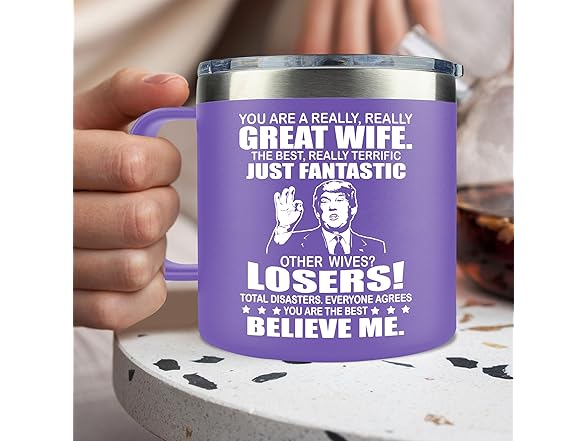 LIZAVY Stainless Steel wife Coffee Mug