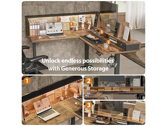 Agilestic Electric Desk with Storage